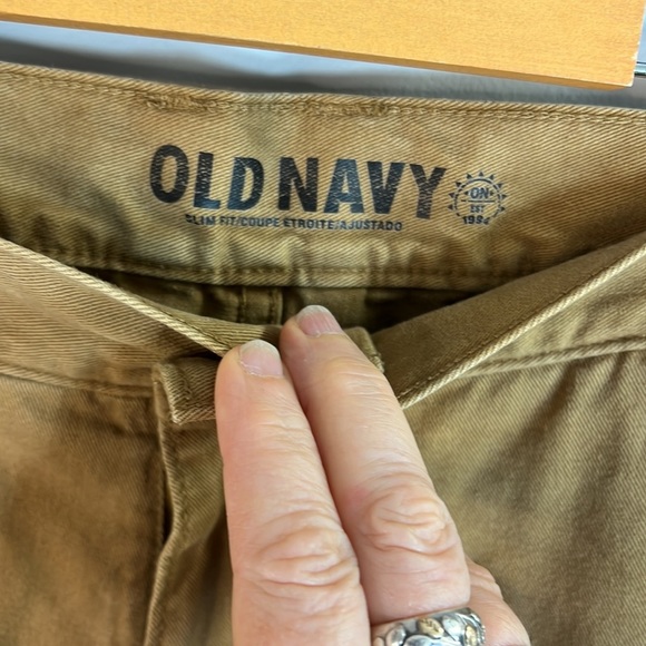 3/$25 OLD Navy 100% Cotton Slim Fit Chinos Size 36 x 34 - Picture 4 of 8